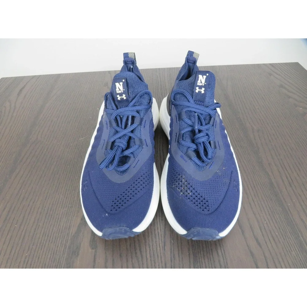 Navy Midshipmen Shoes Mens 8 Under Armour HOVR Phantom 4 Blue Team Issued